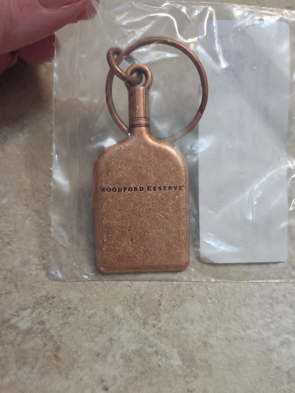 Woodford Reserve Copper Bottle Keychain - Copper Finish